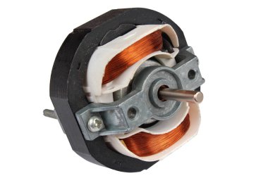 Beyaz izole elektrik motor iç yapıları