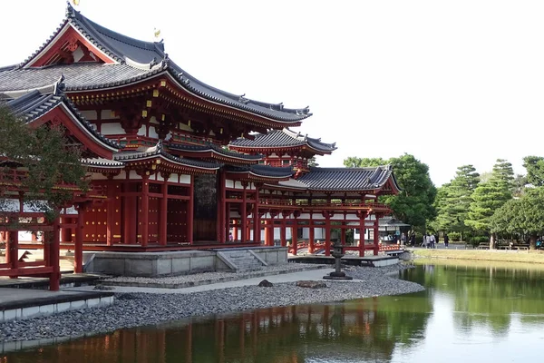 stock image Uji, Japan - October 5, 2017: Famous Phoenix Hall in Byodo-in Te