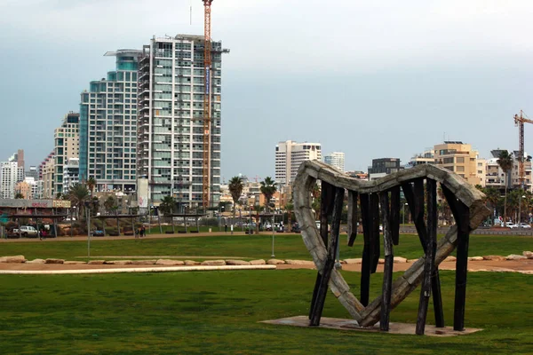 Tel Aviv, 이스라엘에서 바닷가 공원 — 스톡 사진