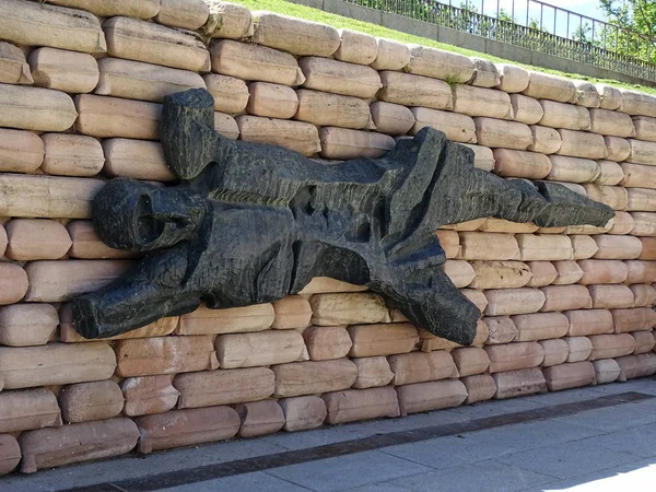 Madrid, Spanje - 1 mei 2017: Monument in Cuartel de la Montana — Stockfoto