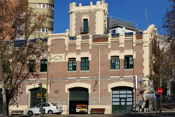 Caserne de pompiers en Madrid, Espagne — Photo