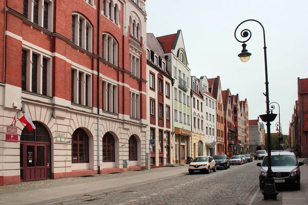 Streets of Elblag, Northern Poland — Stock Photo, Image