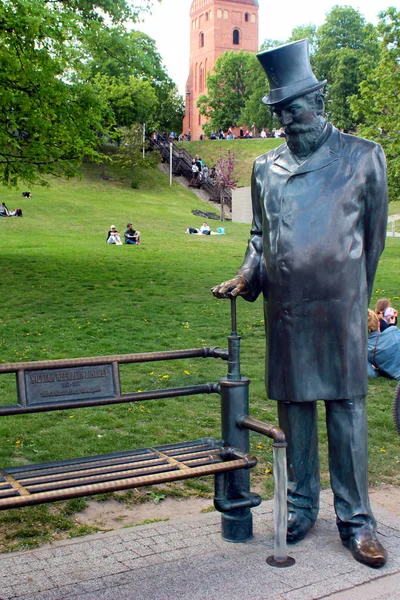 Denkmal für william heerlein lindley in Warschau, Polen — Stockfoto