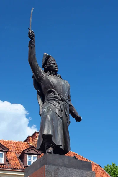 Estátua de Jan Kilinski em Varsóvia, Polonia — Fotografia de Stock