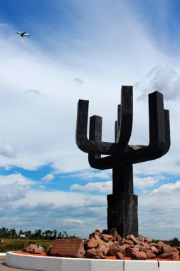 Kharkiv yakınlarındaki Drobitsky Yar defin yeri, Ukrayna