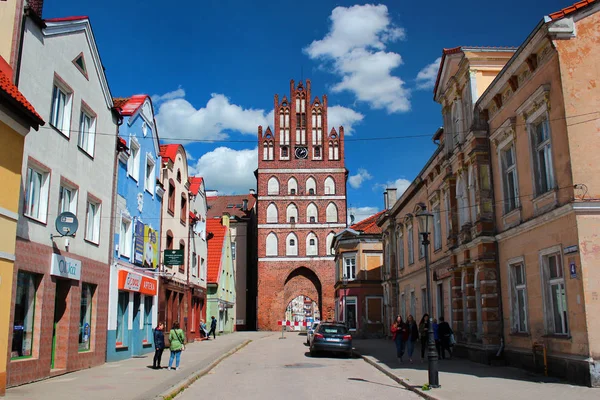 View of Old Town of Bartoszyce, Warmian-Masurian Voivodeship, Poland — Stock Photo, Image