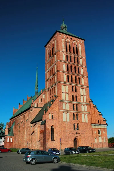 Basílica de Santa Catarina em Braniewo, Voivodia Warmiano-Masuriana, Polônia — Fotografia de Stock