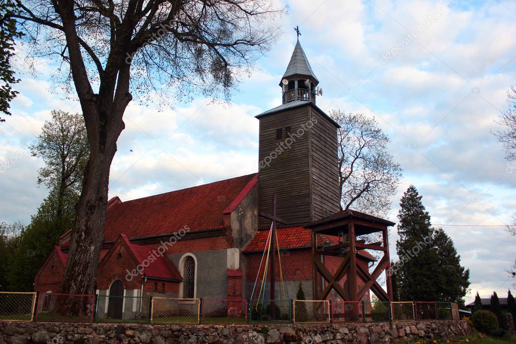 Our Lady of the Rosary chapel in Janikowo, Bartoszyce County, Warmian-Masurian Voivodeship, Poland 