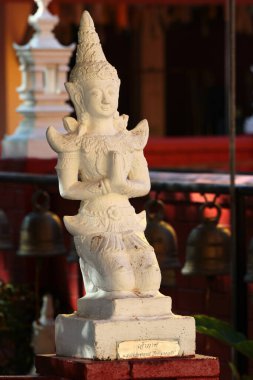 Chiang Mai, Tayland - 3 Aralık 2019: Wat Phan Tapınağı Eski Duvarlı Şehir Chiang Mai, yaklaşık 1501 yılında inşa edildi..