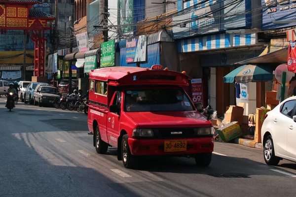 Chiang Mai Thailandia Dicembre 2019 Alcuni Minibus Sono Uno Dei — Foto Stock