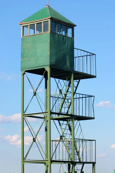 Old Metal Watchtower Blue Sky — Stock Photo, Image
