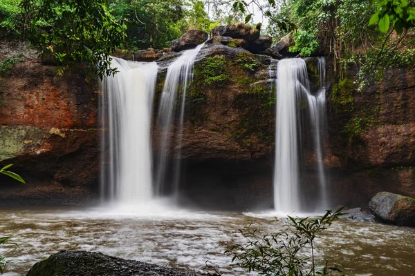 Cascade Haew Suwat Dans Parc National Khao Yai Thaïlande — Photo