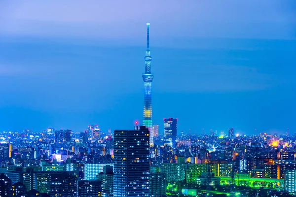 Tokyo cidade à noite, japão — Fotografia de Stock