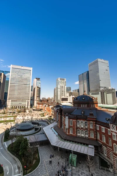 Tokyo station, a railway station in the Marunouchi district in T — Stock Photo, Image
