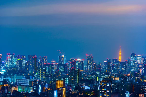Tokyo cidade à noite, japão — Fotografia de Stock