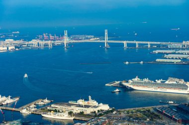 Japonya 'daki Yokohama Körfezi Köprüsü