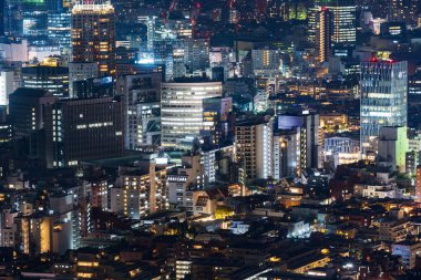 Alacakaranlıkta Tokyo şehri, Japonya