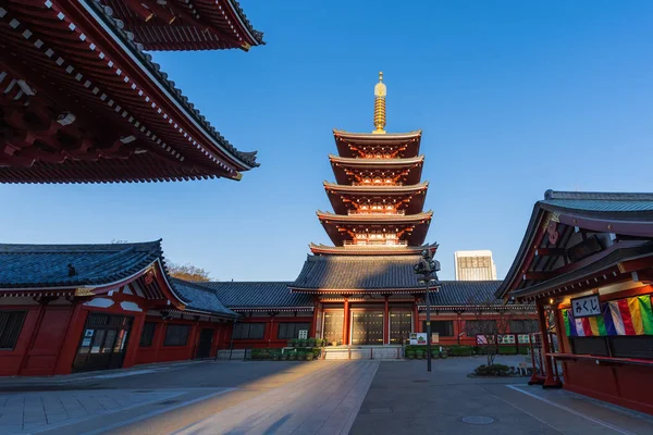 Пагода в Сенсодзи, Токио, Япония — стоковое фото