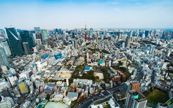 Utsikt över tokyo stad, japan — Stockfoto