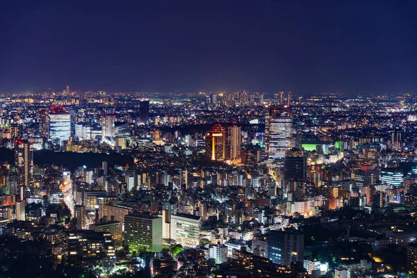 Alacakaranlıkta Tokyo şehri, Japonya — Stok fotoğraf