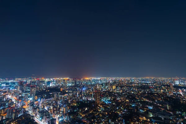 Alacakaranlıkta Tokyo şehri, Japonya — Stok fotoğraf