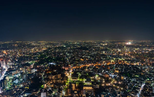 Vista nocturna del paisaje urbano de Yokohama, Japón —  Fotos de Stock