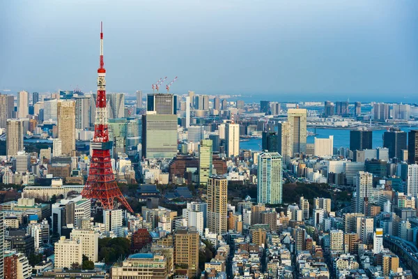 Utsikt över tokyo stad, japan — Stockfoto
