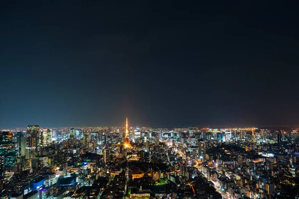 Tokijské město za soumraku, Japonsko — Stock fotografie