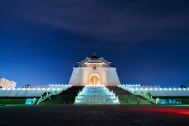 Chiang Kai-Shek Memorial Hall Taipei, Tayvan gece