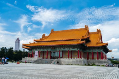 Gece Chiang Kai-Shek Memorial Hall ulusal konser salonu 