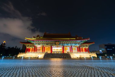 Gece Chiang Kai-Shek Memorial Hall ulusal konser salonu 