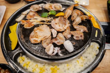 ızgara domuz barbekü 