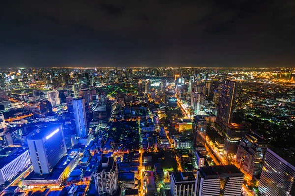 Bangkok stad 's nachts, Thailand — Stockfoto