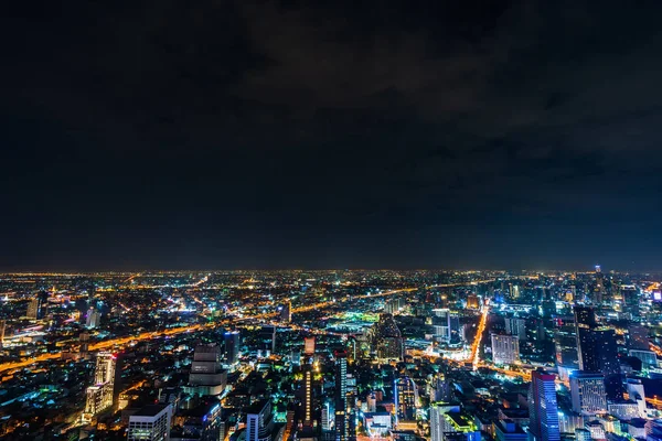 Bangkok City por la noche, Tailandia —  Fotos de Stock