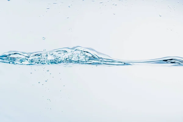 Water splash close up of splash of water forming shape isolated on white background. — Stock Photo, Image
