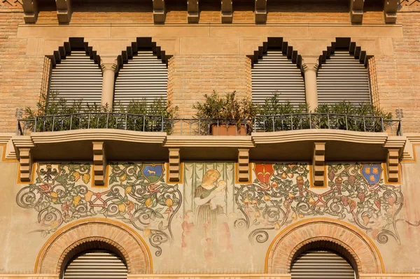 Padua Italie Février 2016 Façade Élégant Bâtiment Historique Agrémenté Une Images De Stock Libres De Droits