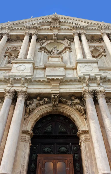 Fasáda Kostela Santa Maria Nazareth Benátky Itálie — Stock fotografie