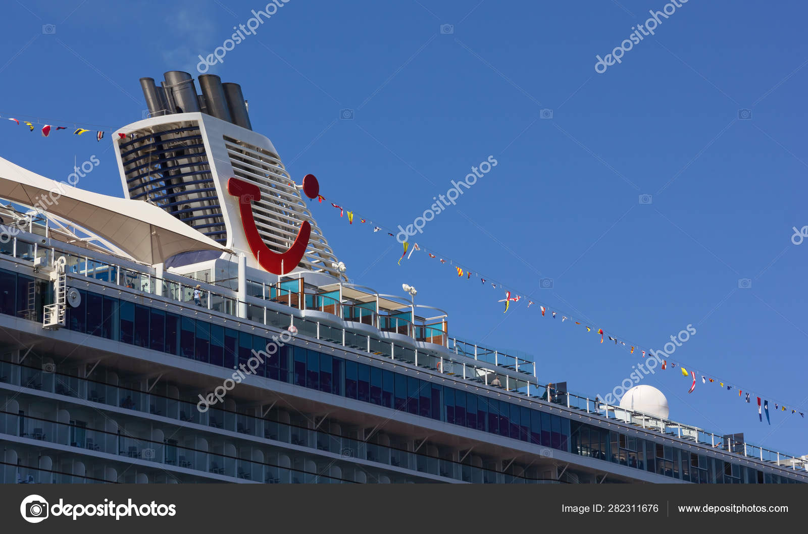 Trieste Italy June 2019 Closeup Cruise Ship Mein Schiff