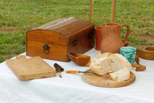 Objetos vintage em uma mesa — Fotografia de Stock