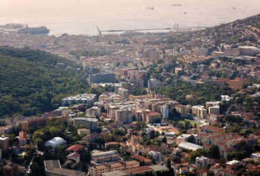 Trieste şehrinin manzarası