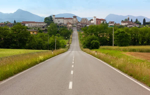 Vägen Till Colloredo Monte Albano Bland Kullarna Friuli Regionen Italien — Stockfoto