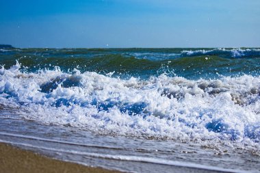 Karadeniz kıyısında sörf dalgası