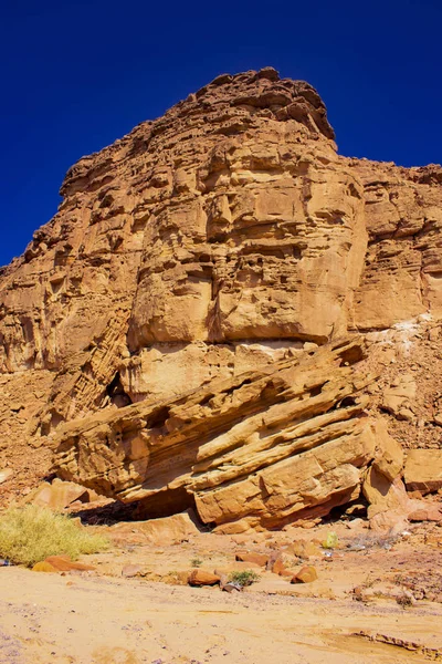 Färgade Canyon Egypten — Stockfoto