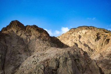Mısır Sina Yarımadasında dağlarında güzelliği
