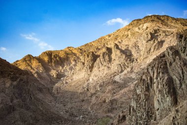 Mısır Sina Yarımadasında dağlarında güzelliği