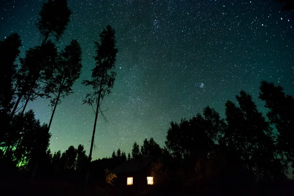 Estrellas Por Encima Casa Campo — Foto de Stock