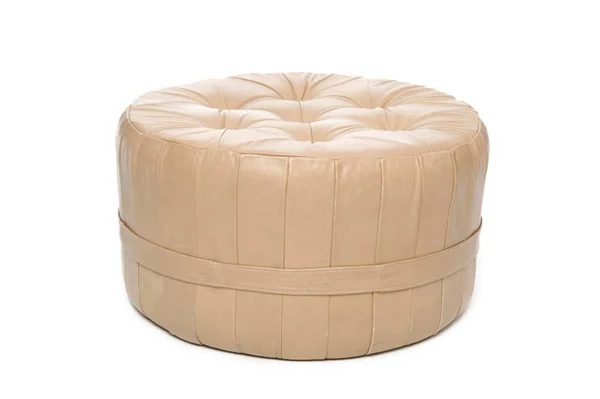 Leather footstool — Stock Photo, Image