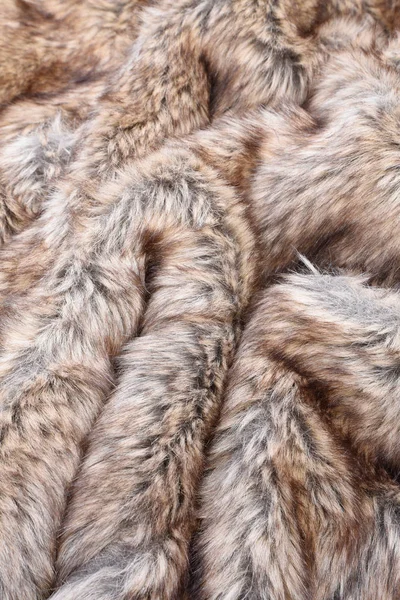 Wolf Faux Fur textuur — Stockfoto