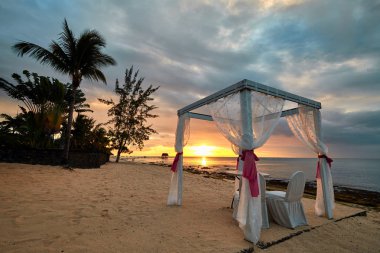 Sahilde Düğün Hazırlığı , Mauritius Adası