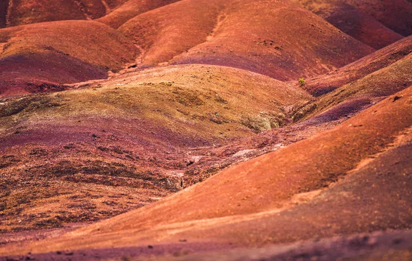 Sedm Barevných Zemin Chamarel Mauricijských Ostrovů Indického Oceánu — Stock fotografie